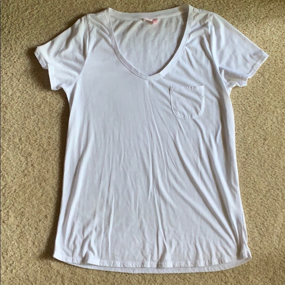 Plain white tee